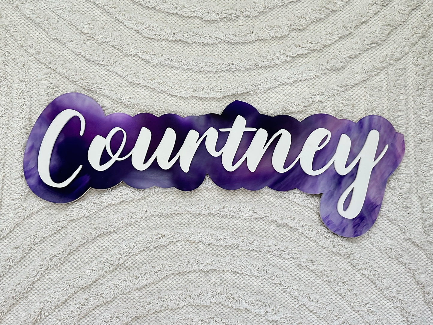 Triple Layer Hand Painted Name Plaque