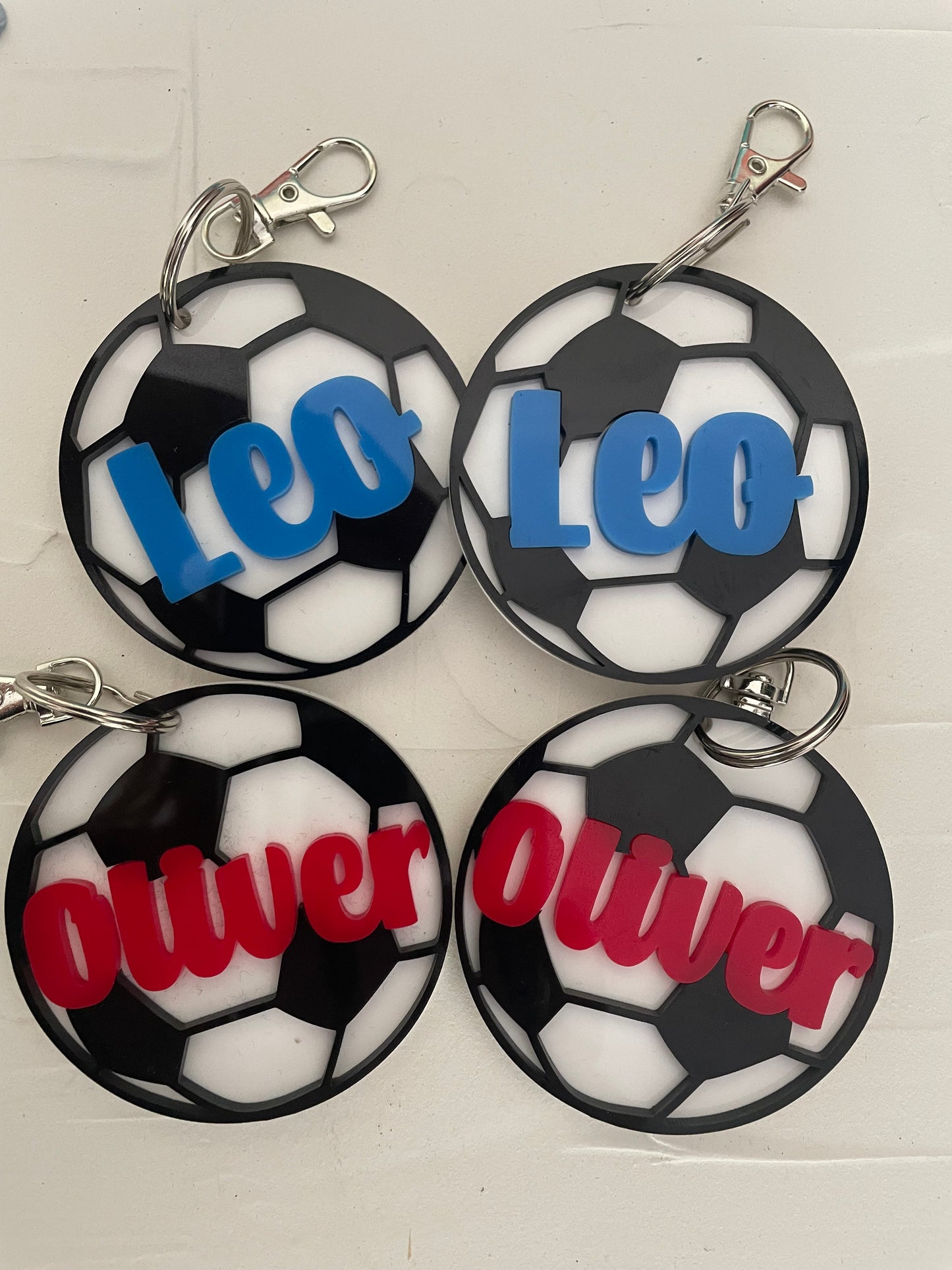 Personalised Soccer Keyring